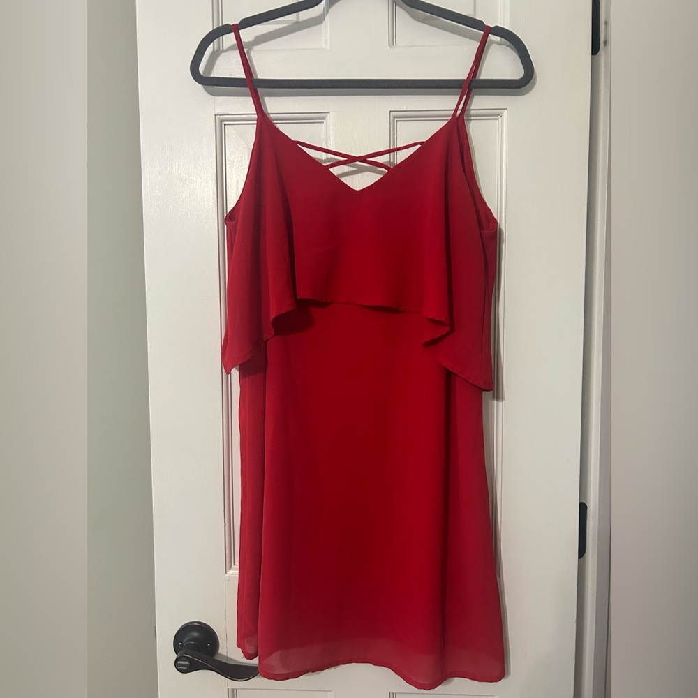 Red Sleeveless Dress